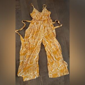 Yellow Floral Jumpsuit